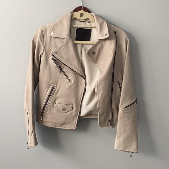 AllSaints Riley Biker leather jacket NWOT